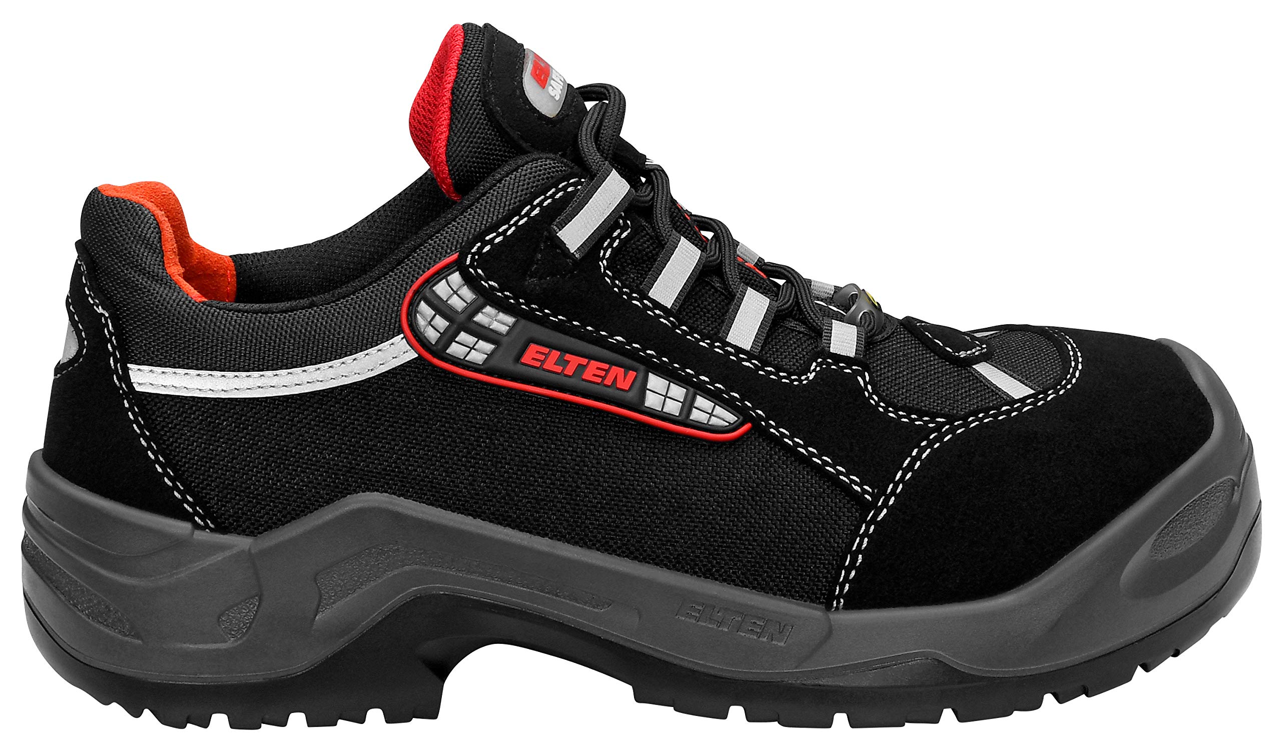 elten-senex-al-esd-s3-halbschuh-gr-38-weit-schwarz-rot image 2