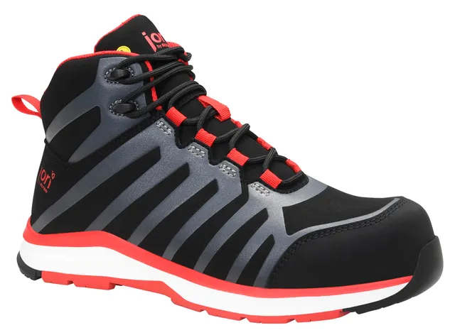 elten-trainers-jo-rapid-mid-esd-s3s-stiefel-gr-43-schwarz-rot image 1