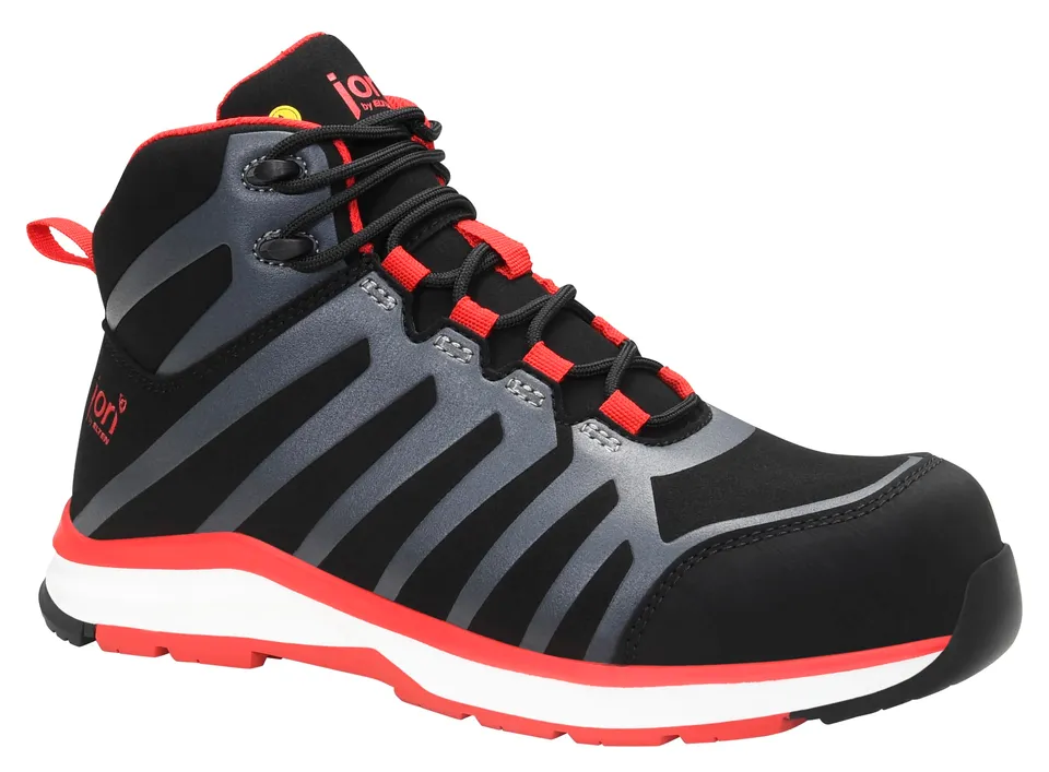 elten-trainers-jo-rapid-mid-esd-s3s-stiefel-gr-43-schwarz-rot image 1