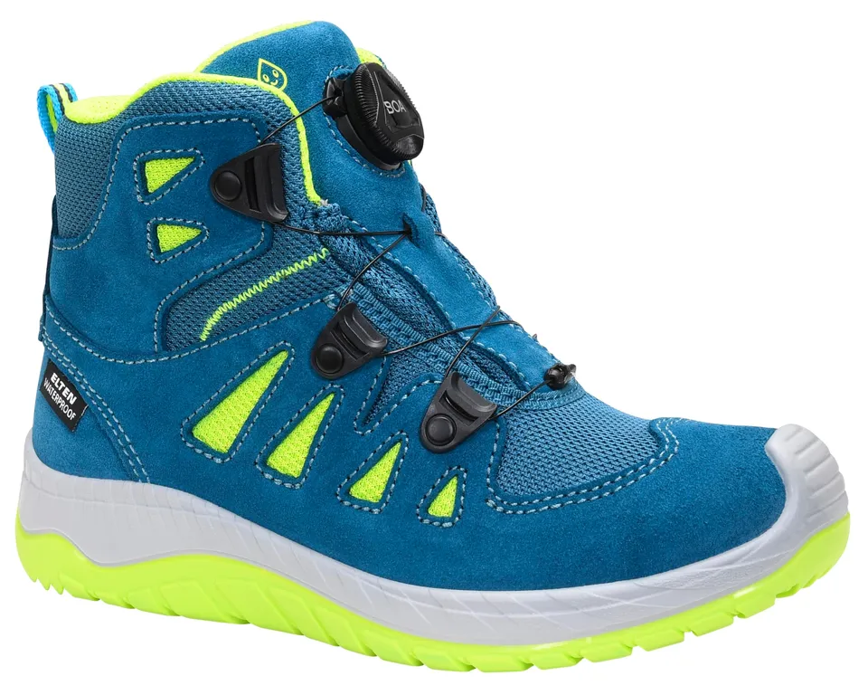 elten-specials-maddox-kids-stiefel-petrol-lime-30-membran image 1