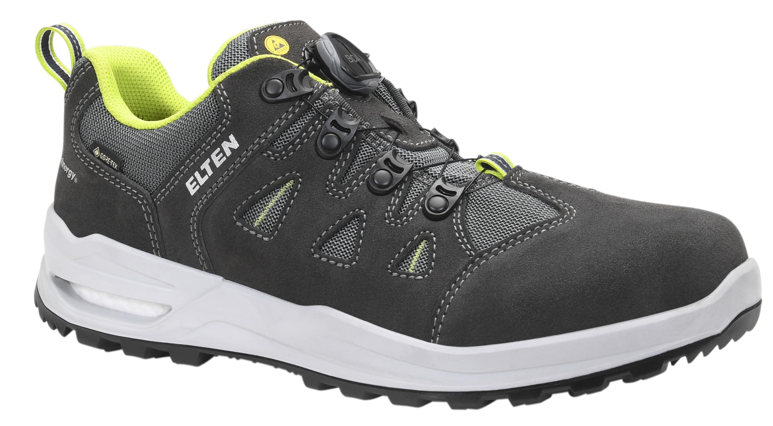 elten-riley-xxf-boa-gtx-grey-lime-low-esd-o2-berufsschuh-gr-40-wr image 1